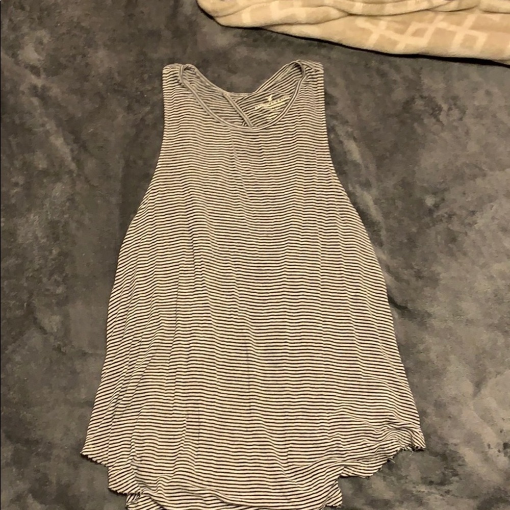 american eagle open back tank top